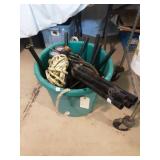 Large Bucket tote with nylon Rope and more
