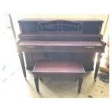 1960 Baldwin Acrosonic Upright Piano & Bench