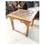 Wood accent Table Lattice top