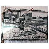 Cincinnati Skyline Throw Blanket