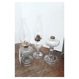 Antique Oil Lamp Bases and Fonts