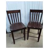 Bar Height Wooden Chairs