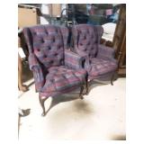 Pair of Tufted Accent Chairs