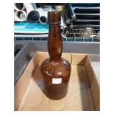 Vintage Amber Beer Bottle