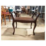 Wood French Style Vanity Seat