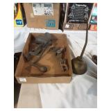 Vintage Food Chopper and Oil Can