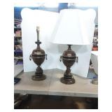 Pair of MCM Urn Lamps