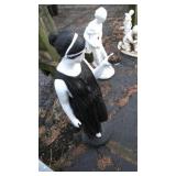 Resin standing Lady lawn art