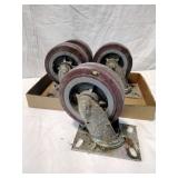 Lot of (4) 6" x 2" Swivel Caster Wheel