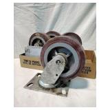 Lot of (4) 6" x 2" Swivel Caster Wheel