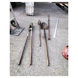 Yard tool lot Shovels , Ax, Sledgehammer and more