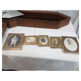 Vintage Photos in Embossed Metal Frames