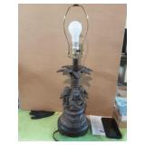 Berman Brass Figural Lamp Monkeys