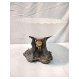 Chinoiserie Coy Fish Pedestal Bowl