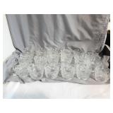 Set of 18 Pressed Glass Punch Cups