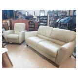 Leather Sofa and Recliner