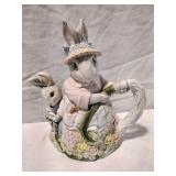 Fitz Floyd Bunny Hollow & Colorful Spring Teapot
