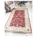 Wool on Cotton Area Rug.