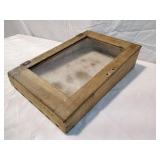 Antique Wooden Bulletin Board Box