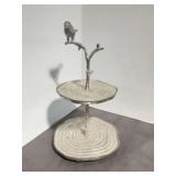 Metal 2-Tiered Stand by Twos Company