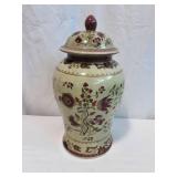Large Oriental Flower Urn
