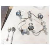 Weighted Silver Candle Stick Holders