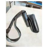 Vintage Leather Belt and 2 Holsters