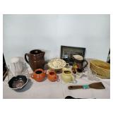 Assortment of Pitchers, Creamers, Planter & More