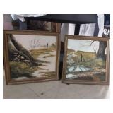 Pair of Wedgefield Framed Landscapes