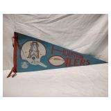 Vintage Houston Ilers AFL Football Pennant