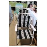 Set of 3 folding patio chairs