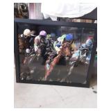 Framed Horse Racing Photograph