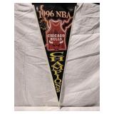 1996 NBA Champions Chicago Bulls Pennant