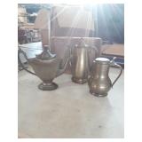 Pewter Teapots (3)
