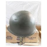 Vintage Metal Army Helmet Shell