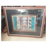 Multimedia Abstract Framed Print "Artifacts"
