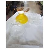 Vintage Oil Lamp Globes and Chimneys