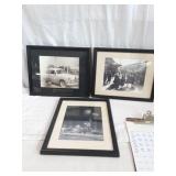 3 Vintage Photograhs in Matching Frames