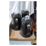 GSI Pioneer Enamelware Percolators (3)