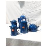 Pioneer Porcelained Enamelware Blue Speckle