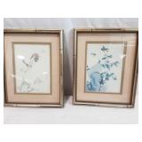 Pair of Asian Bird Prints