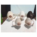 D & S Ceramics Breast Novelty Mugs