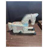 Wood Carved Painted Horse