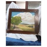 L Beckett Acrylic on Canvas Rural Landscape