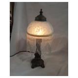 Metal/Glass Bedside Lamp