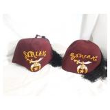 Pair of Vintage Syrian Shrine Fez