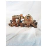 Vintage 1920s  Soapstone Toothpick Holder