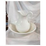Bisto Porcelain Wash Basin and Pitcher