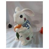 Lenox Poppies on Blue Cookie Jar