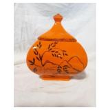 Asian Inspired Ceramic Lidded Container